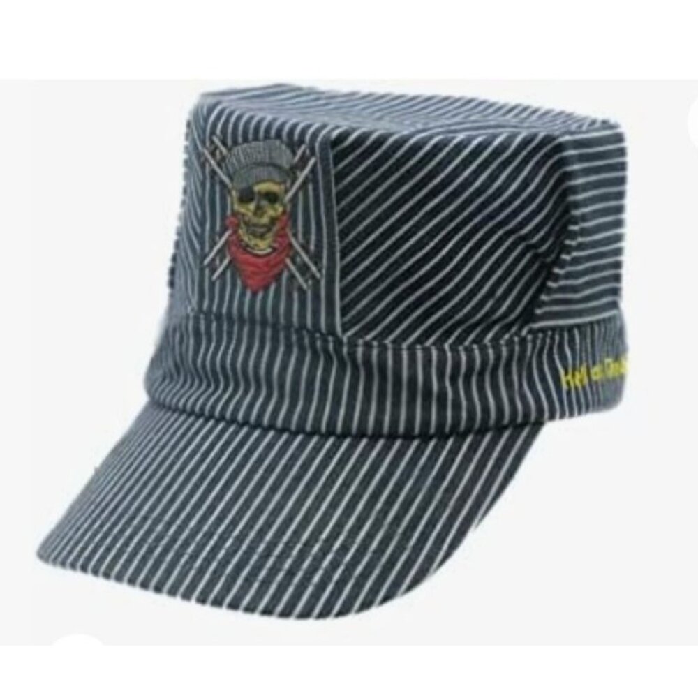 Choo Choo Mikeys Hell On The Rails Engineer Hat Skull & Crossbones Embroidery